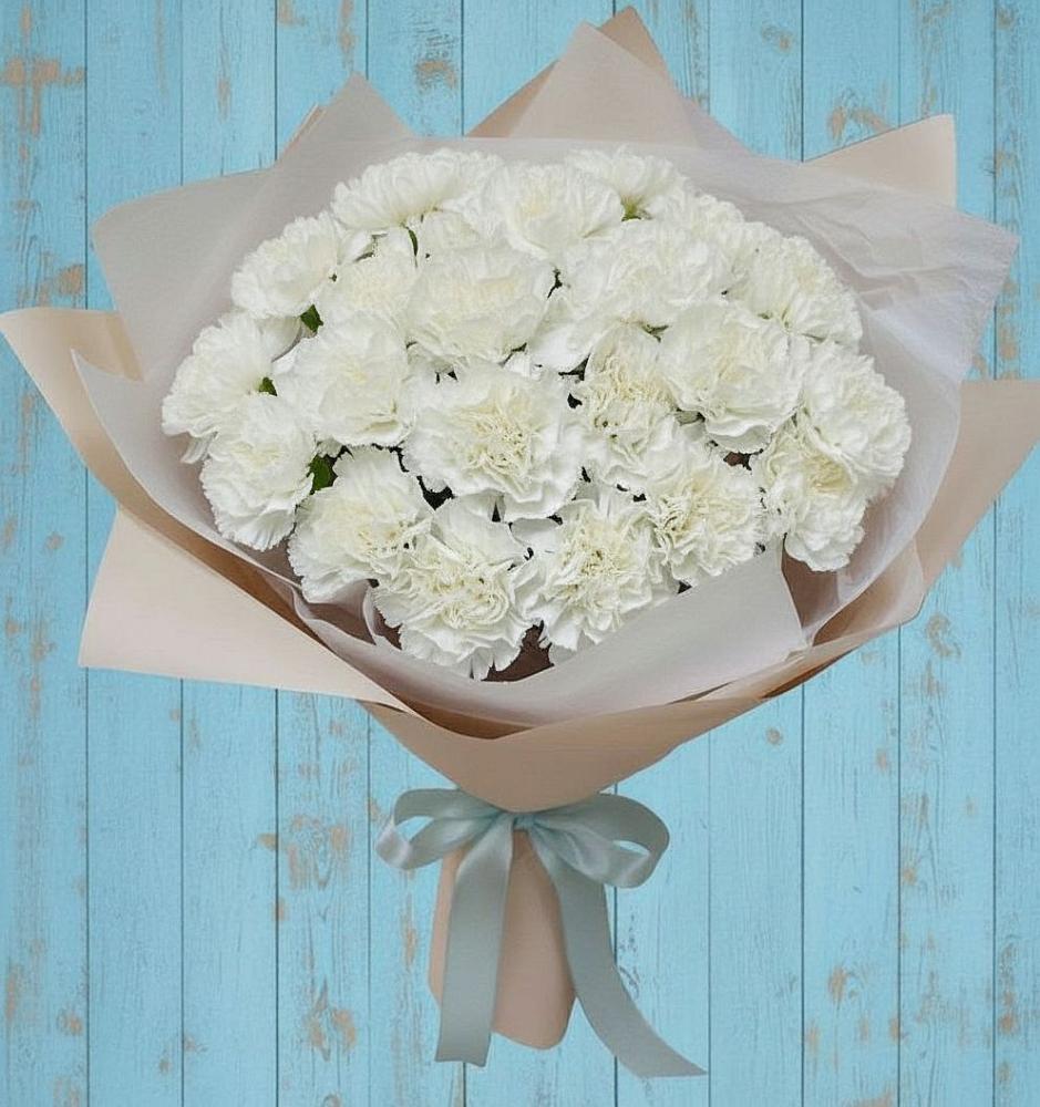 Букет цветов из: Гвоздики в Михайловской