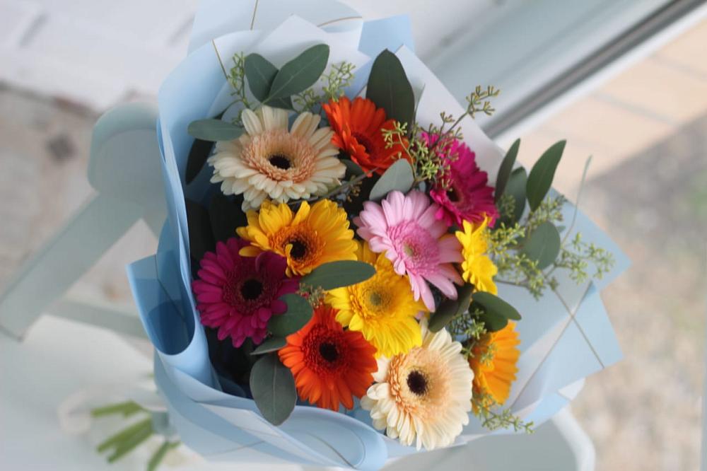 Букет цветов из: Герберы в Михайловской