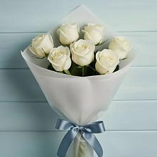 Букет 7 Белых роз Эдлесс Лав #REPLACE_PRED# Михайловской