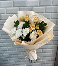 Букет цветов из:  Розы и Хризантемы #REPLACE_PRED# Михайловской
