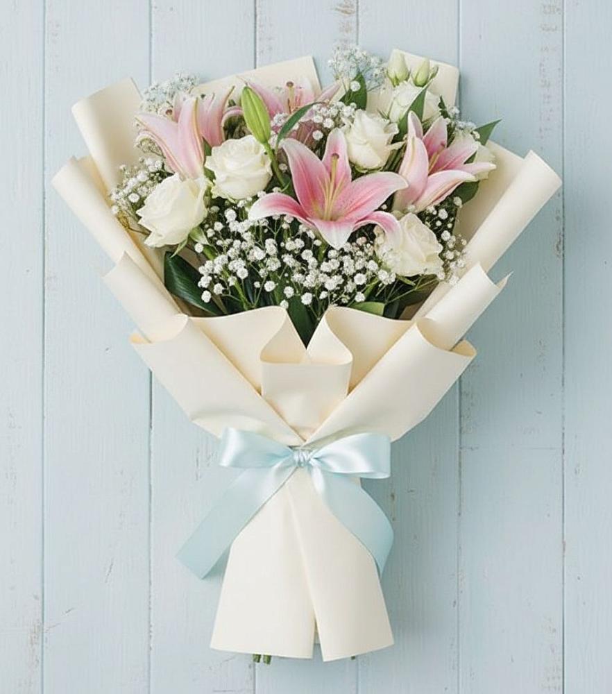 Букет цветов из: Лилии в Михайловской