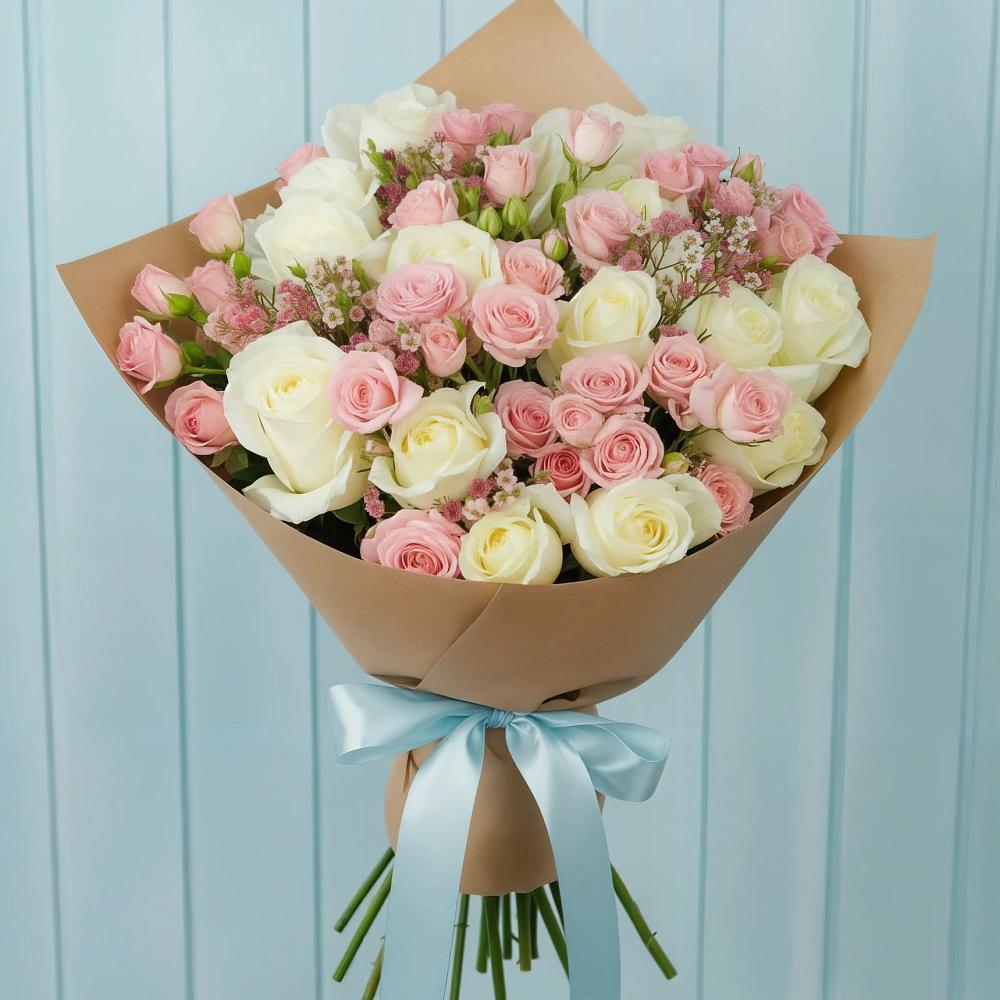 Букет цветов из: Розы в Михайловской