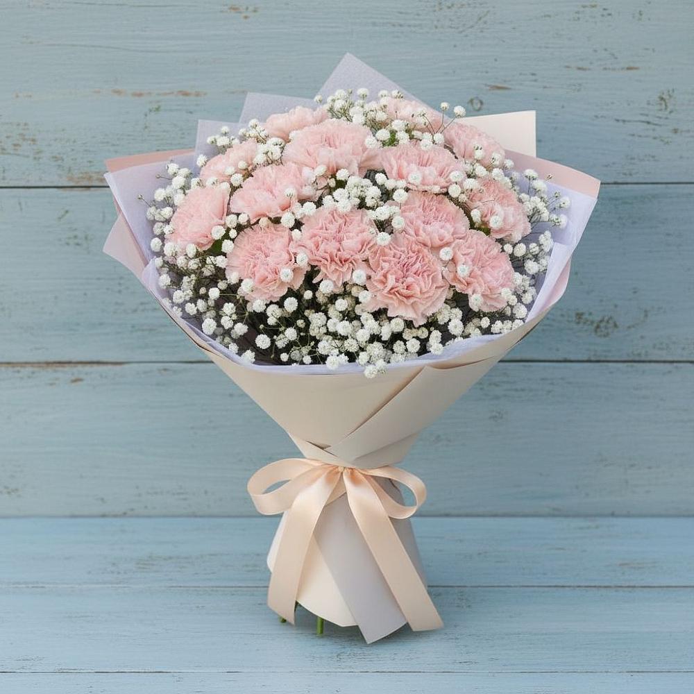 Букет цветов из: Гвоздики в Михайловской