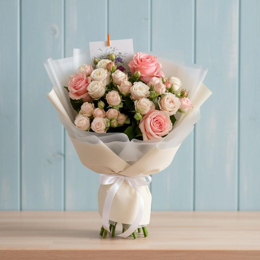 Букет цветов из: Розы в Михайловской