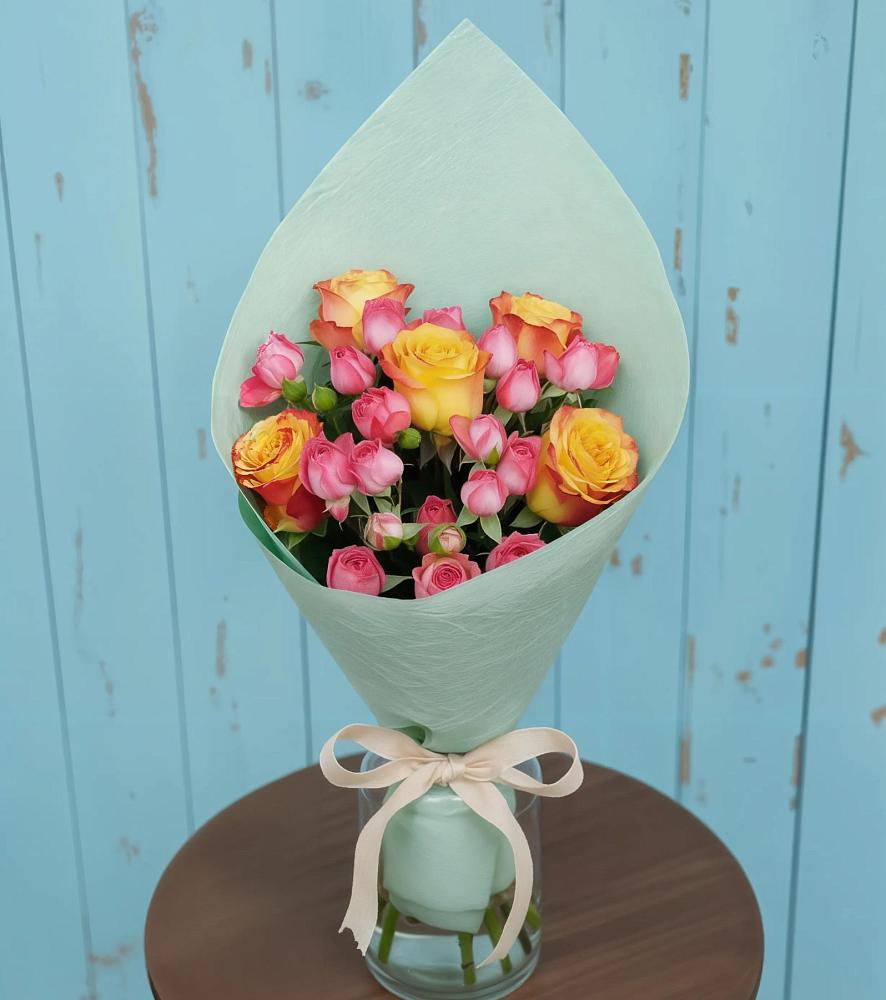 Букет цветов из: Розы в Михайловской