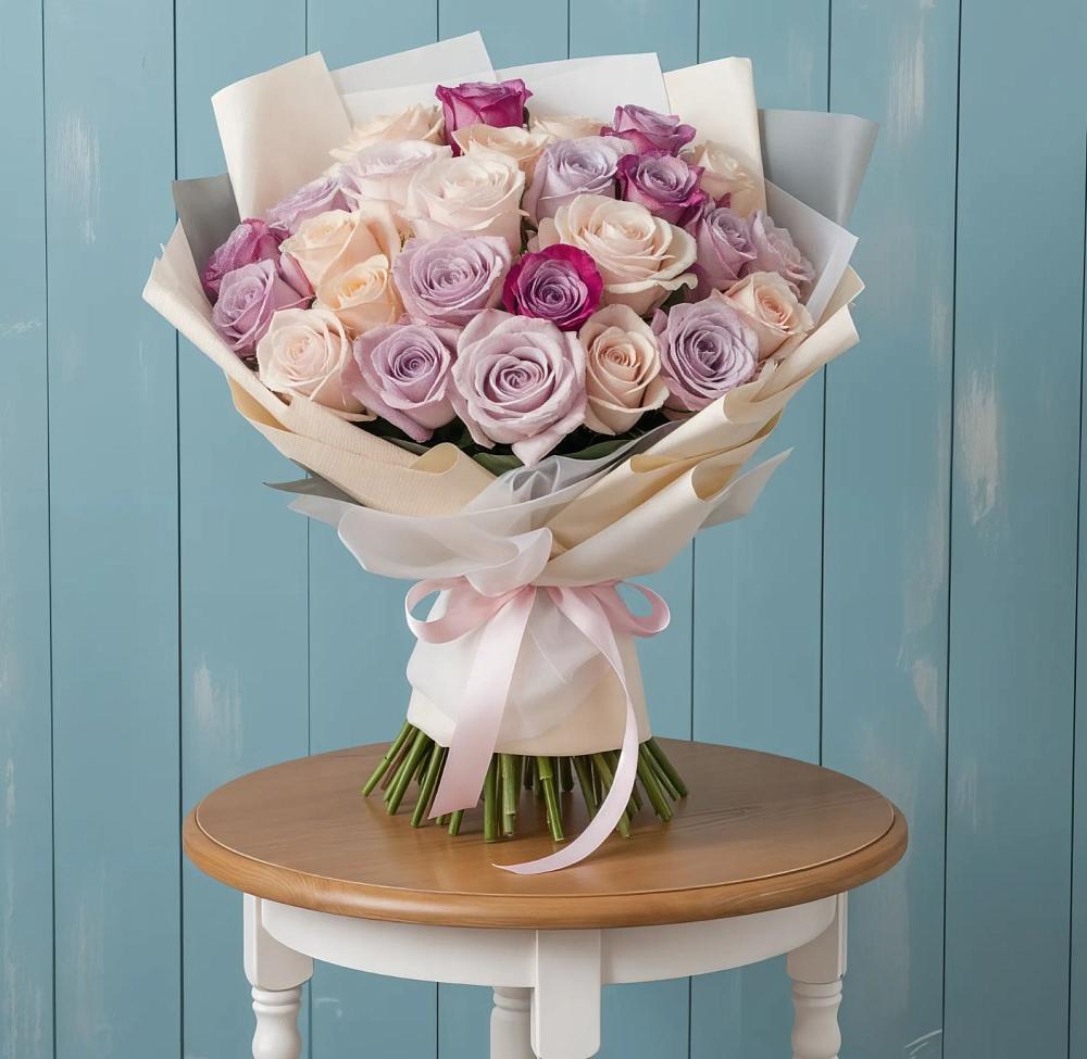 Букет цветов из: Розы в Михайловской