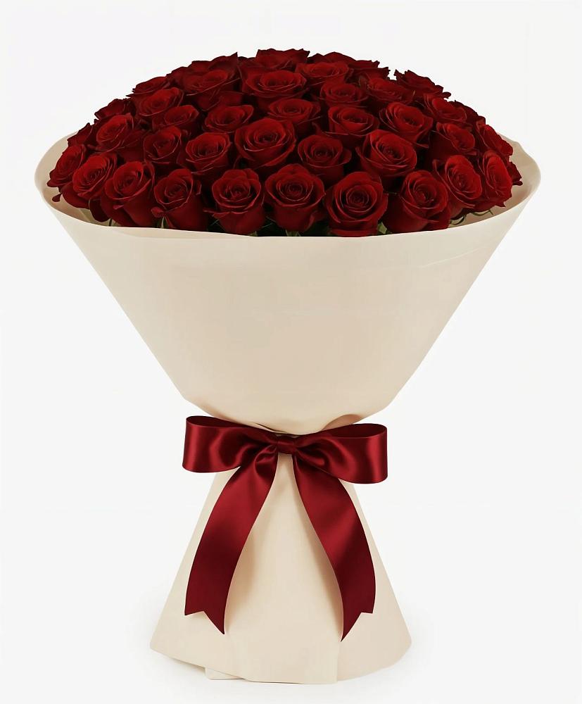 Букет 101 Бордовая роза Блэк Бакарра в Михайловской