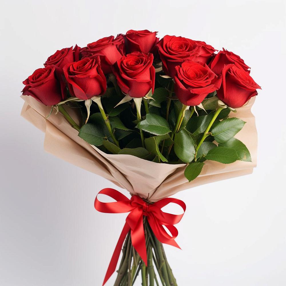 Букет 11 Красных роз Эдлесс Лав в Михайловской